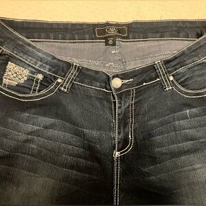 Cato Women's Indigo Boot Cut Jeans with‎ Contrast Stitching